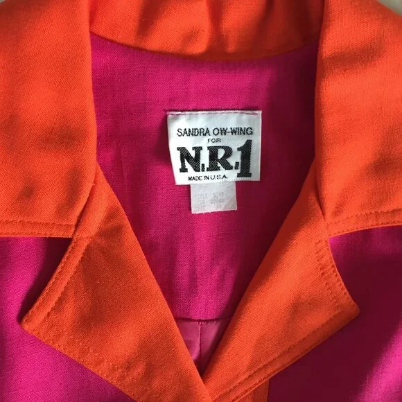 Vintage Tailored NR1 Color Block Shirtwaist Dress - Picture 15 of 15